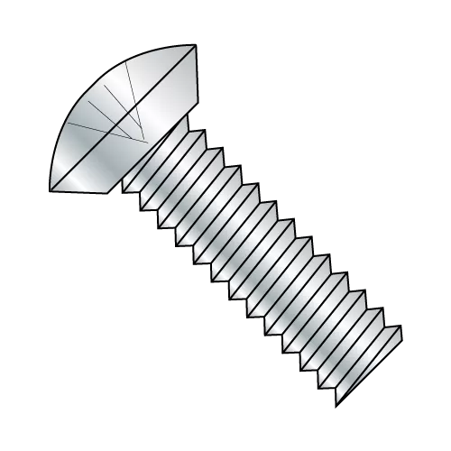 Oval - Phillips - Undercut - Machine Screw - Zinc