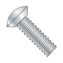 10-32X1/4 Oval - Phillips - Undercut - Machine Screw - Zinc