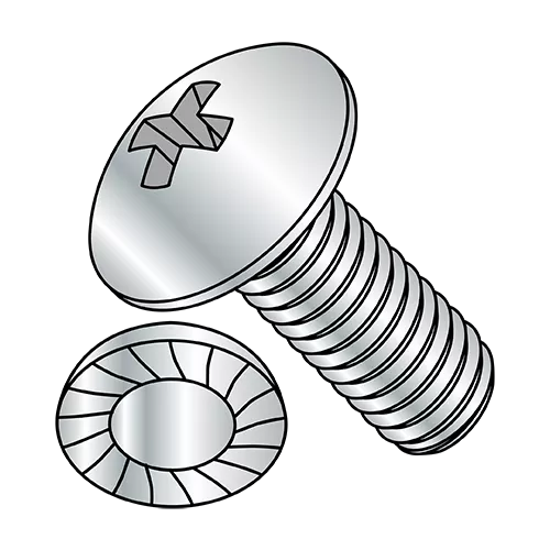 Serrated Truss Head - Phillips - Machine Screws - Zinc