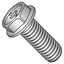 1/4-20X3/8 Phillips - Hex Washer - Machine Screws - 18-8 Stainless