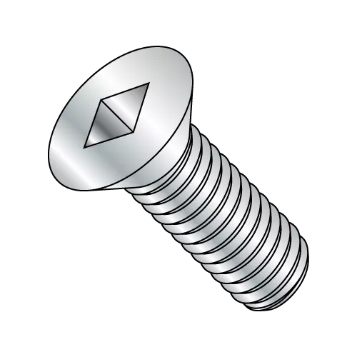 Flat 82° - Square - Machine Screw - Square Recess - Zinc