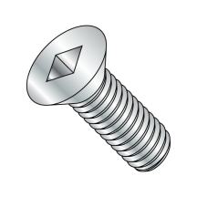 10-24X2 Flat 82° Square - Machine Screw - Square Recess - Zinc