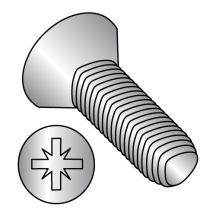 M2.5-0.45X5 DIN 7500M - METRIC - Flat - TYPE Z RECESS (1A) - THREAD ROLLING SCREWS - 18-8 Stainless