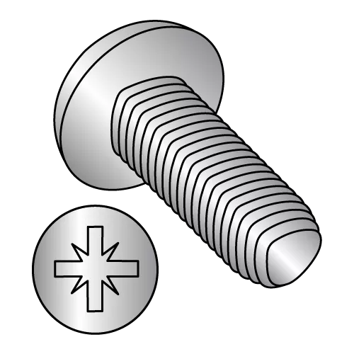 M6-1.0X20 DIN 7500C - Metric - Pan - Type Z Recess (1A) - Thread Rolling Screws - 18-8 Stainless Steel