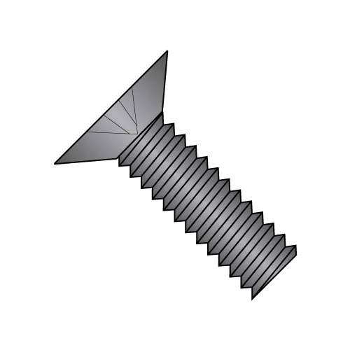 Flat 100° - Phillips - Machine Screw - 300 Series Stainless - Black Oxide