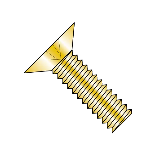Flat 100° - Phillips - Machine Screw - MS24693 - Coarse - Cadmium Yellow