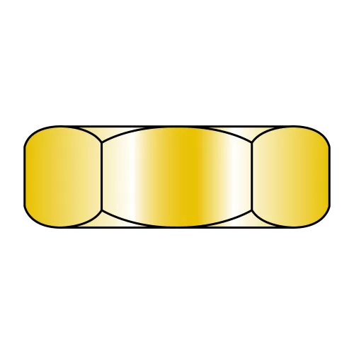 MS35649 - Hex Machine Screw Nuts  - Yellow Cadmium (USA)