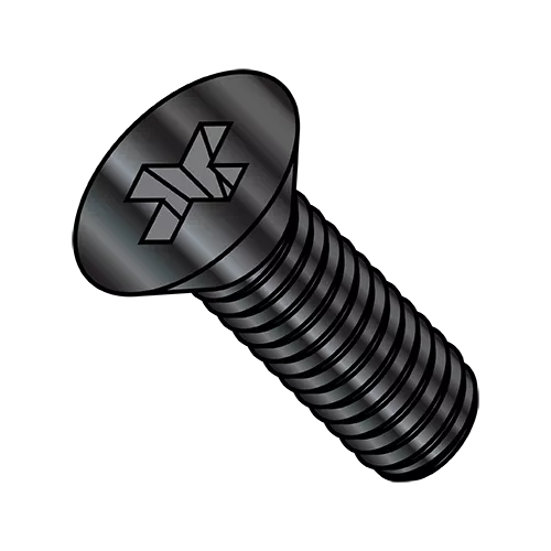 Flat 82° - Phillips - Machine Screw - MS51960 - Fine - 300 Series Stainless - Black Oxide