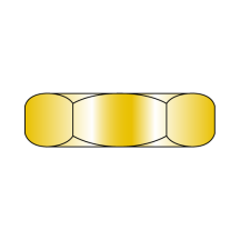 1/2-13 MS51967B - Finished Hex Nut - Grade B (USA)