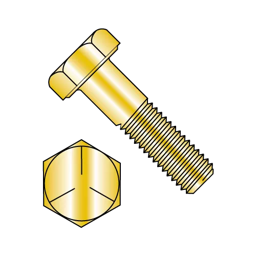 Grade 5 - Hex Head Bolts - Cadmium Yellow