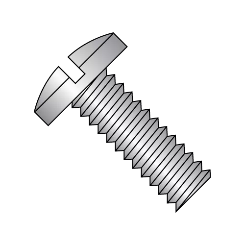Binding Undercut - Slotted - Machine Screws - 18-8 Stainless