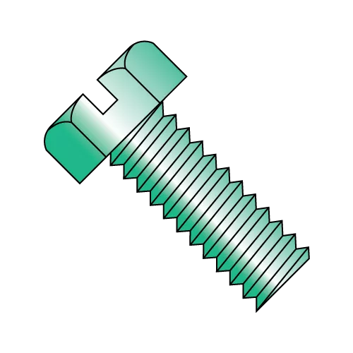 Hex Slotted - Machine Screws - Zinc Green