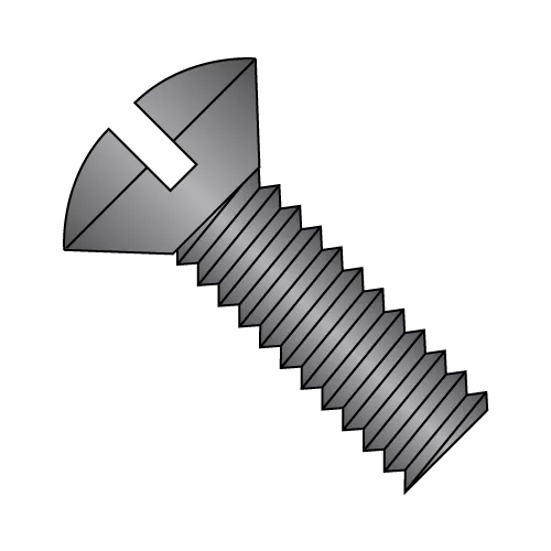 Oval Slotted - Machine Screws - Zinc Black