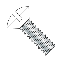 Oval Slotted - Machine Screws - White Painted Head - Zinc
