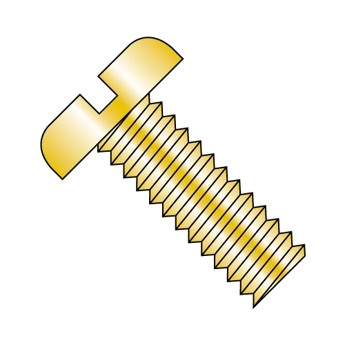 Pan - Slotted - Machine Screw - Zinc Yellow