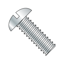 Round - Slotted - Machine Screw - Steel - Zinc Plated