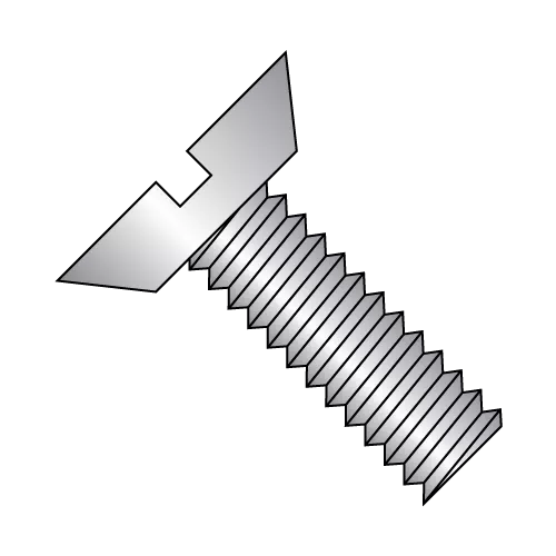 Flat 82° Undercut - Slotted - Machine Screws - 18-8 Stainless