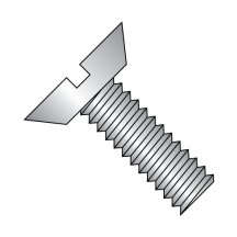 2-56X1/4 Flat - Undercut - Slotted - Machine Screws - 18-8 Stainless