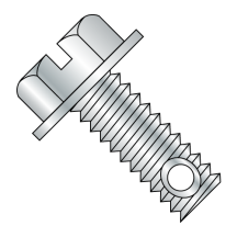 Slotted - Indented - Hex Washer - Drill Hole - Machine Screw - Zinc