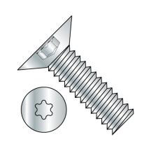 4-40X3/16 Flat 100° - Six Lobe - Machine Screw - Zinc
