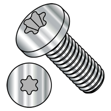 1/4-20X3/4 Pan - Six-Lobe - Machine Screw - 316 Stainless