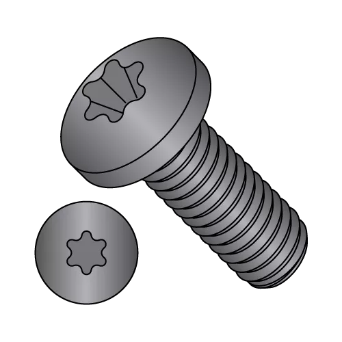 Pan - Six-Lobe - Machine Screw - Black Oxide