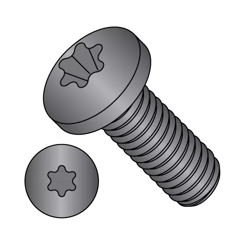 Pan - Six-Lobe - Machine Screw - Zinc Black