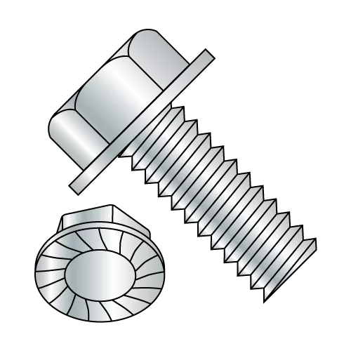 Hex Washer Serrated Head Machine Screws