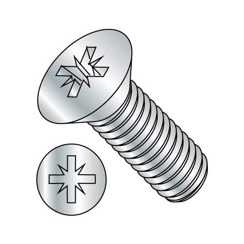 Flat - Pozidriv® Alternative - Machine Screws - Zinc