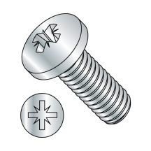 6-32X3/8 Pan - Pozidriv® - Alternative - Machine Screws - Zinc