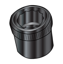 7/16-14 Socket Allen Nuts - Black Oxide
