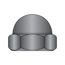 1/4-20 Low Crown Acorn Hex Nut - Black Oxide