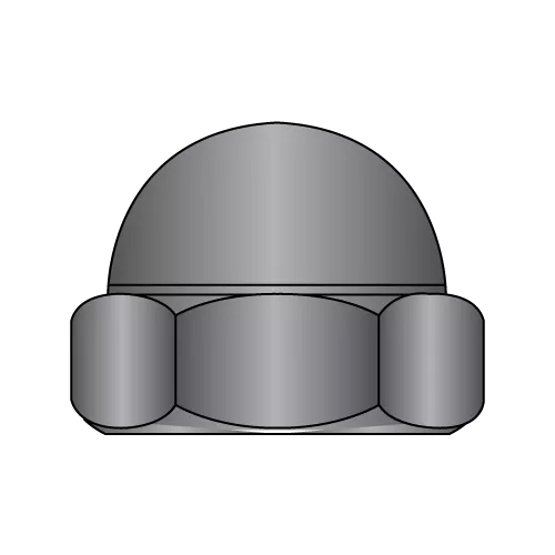 Acorn Hex Cap Nut - Black Zinc Plated