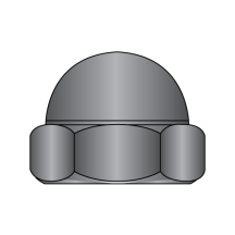 6-32 Acorn Hex Cap Nut - Black Zinc Plated