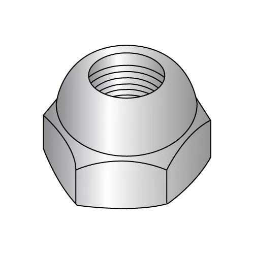 Open End - Acorn Hex Nut - Nickel Plated