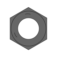 1/2-13 Finished Hex Nuts - Grade 5 - Hot-Dip Galvanized - Coarse Thread