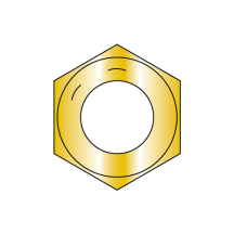 7/8-14 Finished Hex Nuts - Grade 8 - Zinc Yellow - Fine Thread - USA