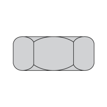 1/2-13 Finished Hex Nuts - Grade 2 - Hot Dip Galvanized