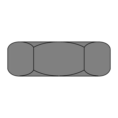 Hex Machine Screw Nuts - Small Pattern - Plain Finish