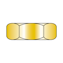 1032X5/16X7/64 Hex Machine Screw Nuts - Zinc Yellow - Small Pattern