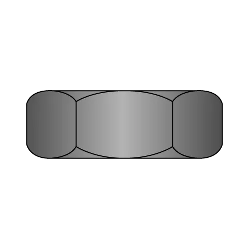 Hex Jam Nuts - Black Zinc