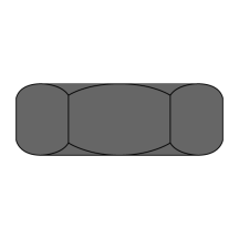 Hex Jam Nuts - Plain Finish 