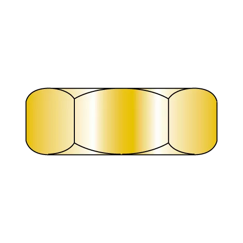 Hex Jam Nuts - Zinc Yellow