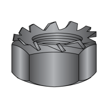4-40 "K" Lock Nuts - External Lockwasher - Black Zinc
