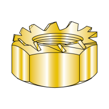 4-40 "K" Lock Nuts - External Lockwasher - Yellow Zinc