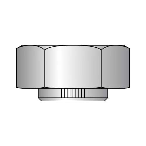 Stover®  Equivalent Top Lock Nuts - Grade C - Hex Collar Type