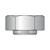 2-4.5 Stover®  Equivalent Top Lock Nuts - Grade C - Hex Collar Type