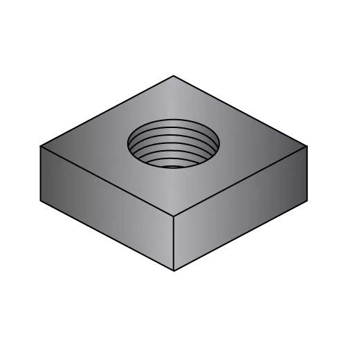 Square Machine Screw Nuts - Black Oxide