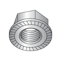 8-32 Serrated Hex - Flange Lock Nuts - 18-8 Stainless Steel