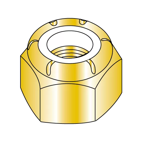 Nylon Insert Stop Nuts - Zinc Yellow
